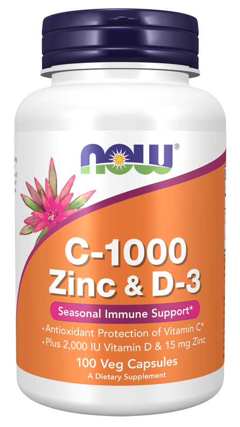 NOW C-1000 ZINC & D-3