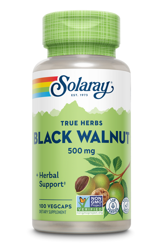 SOLARAY BLACK WALNUT HUSK 500 MG 100CT