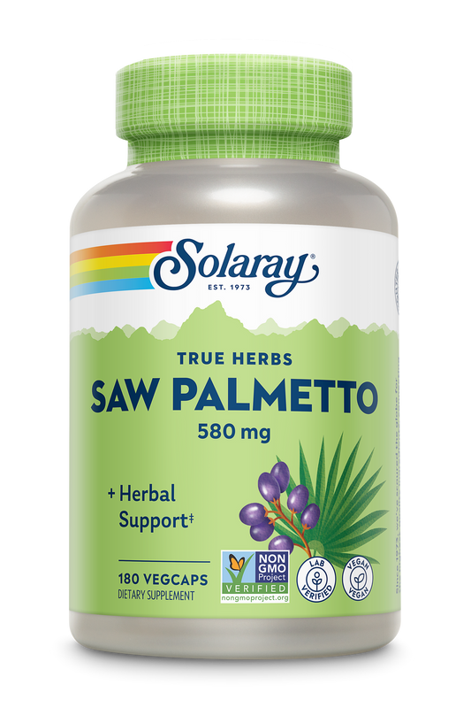 SOLARAY SAW PALMETTO 580 MG 180 VEG CAPSULES