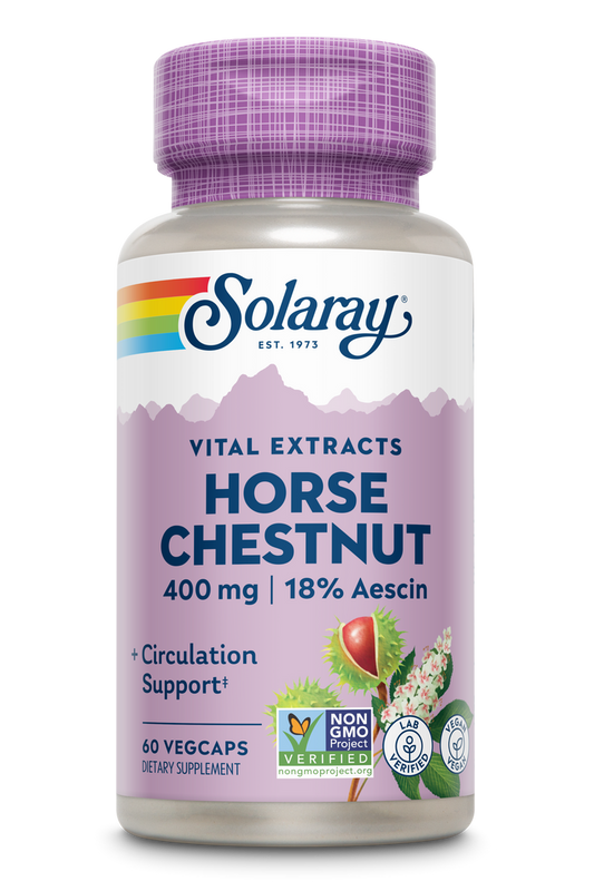 SOLARAY HORSE CHESTNUT SEED EXT 60 VEG CAPSULES