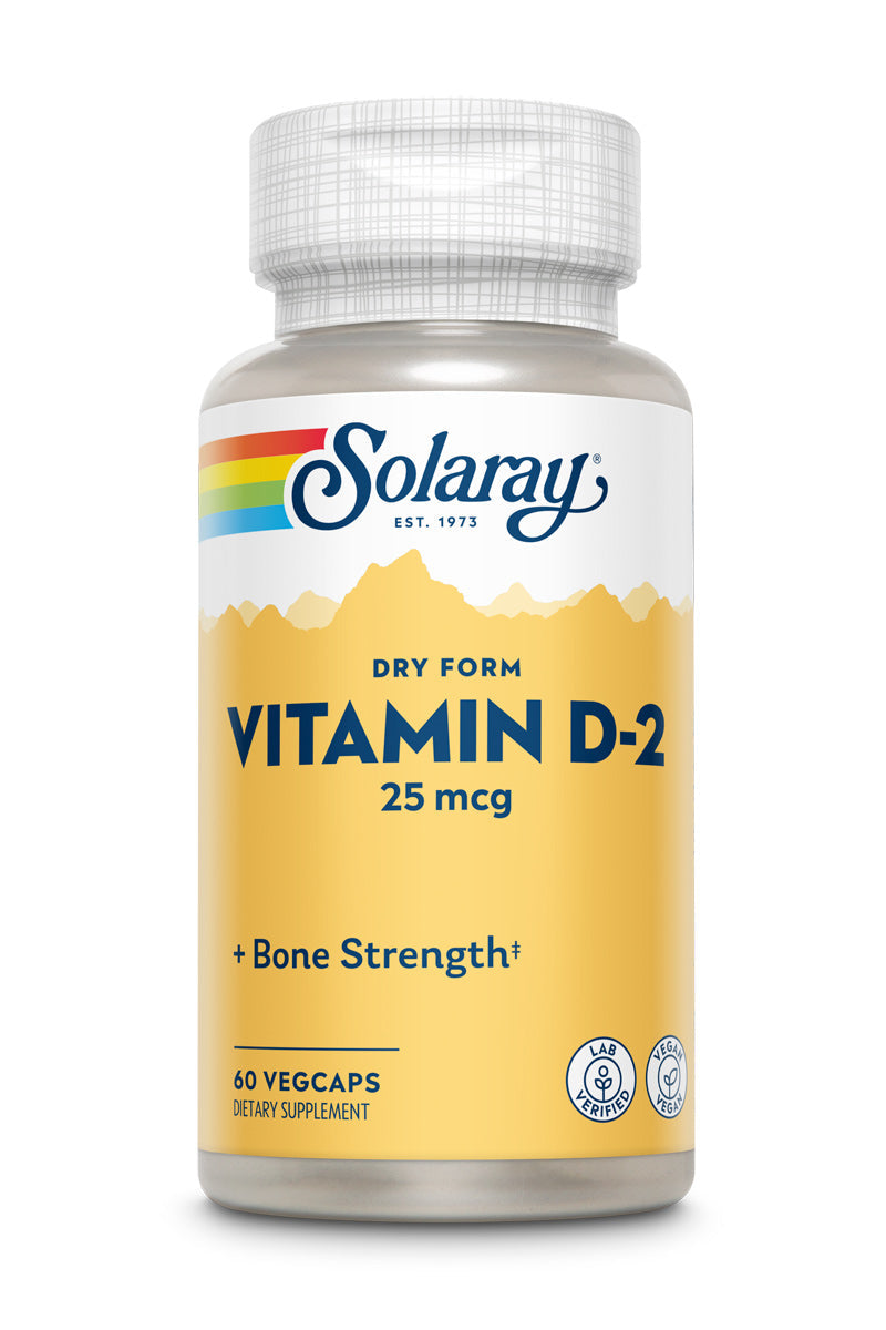 SOLARAY DRY VITAMIN D2 1000 IU 60 CT