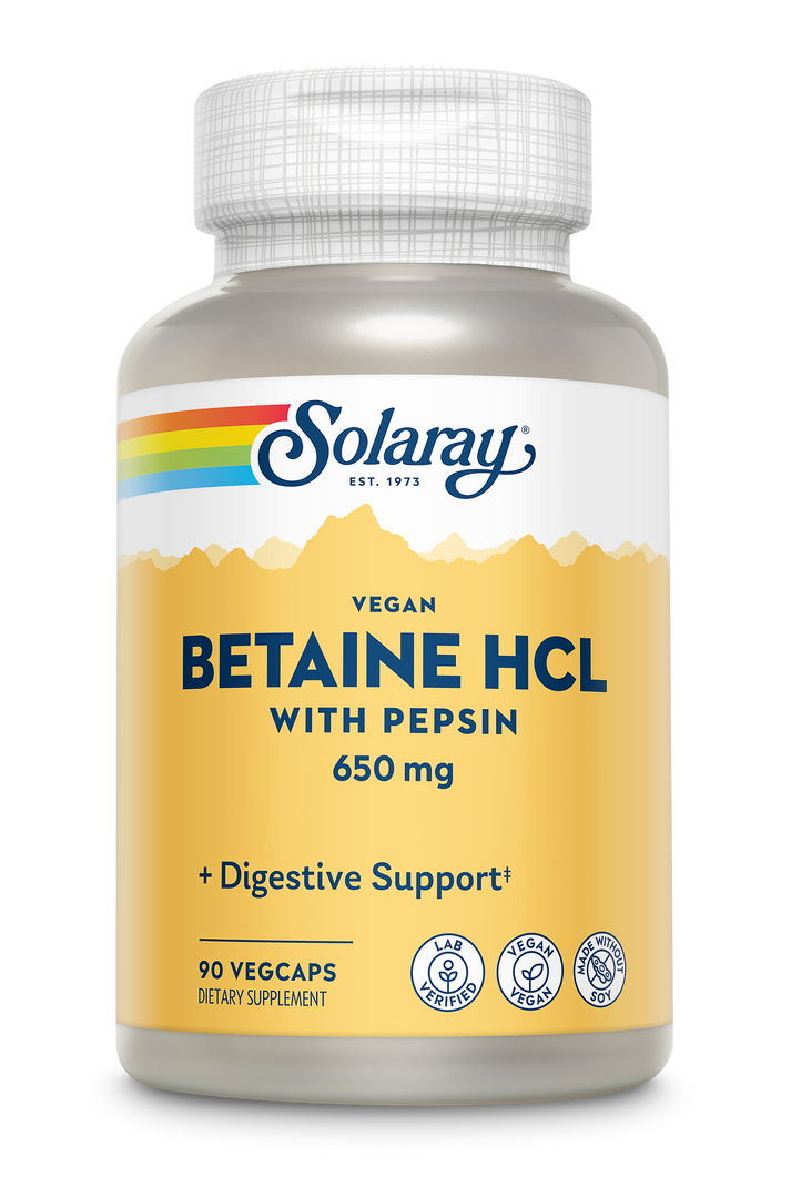 SOLARAY VEGAN BETANE HCL & PEPSIN