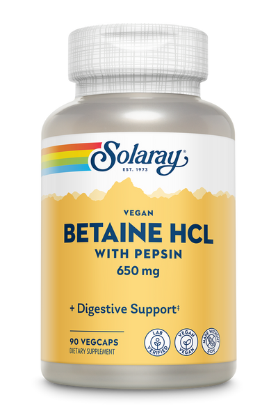 SOLARAY VEGAN BETANE HCL & PEPSIN