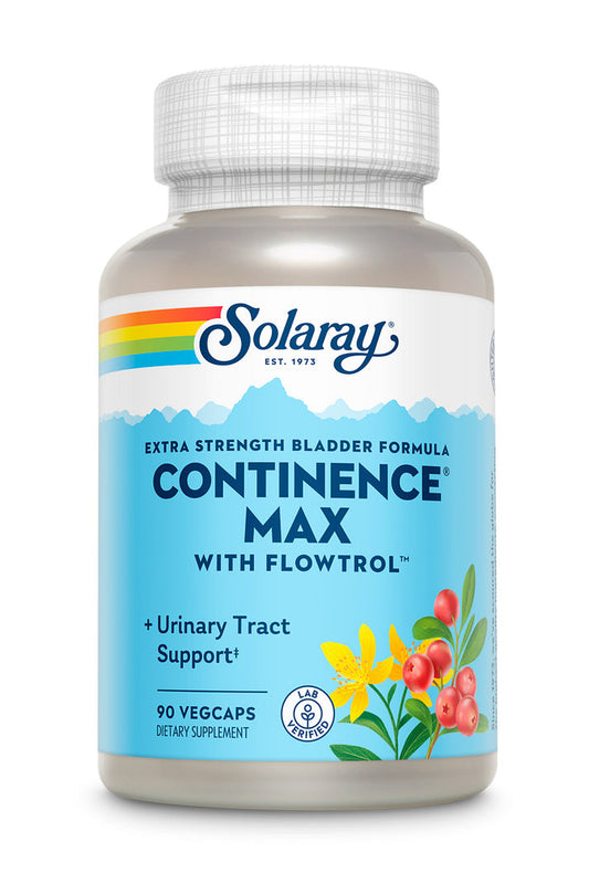 SOLARAY CONTINENCE MAX W/FLOW 90 VEG CAPSULES