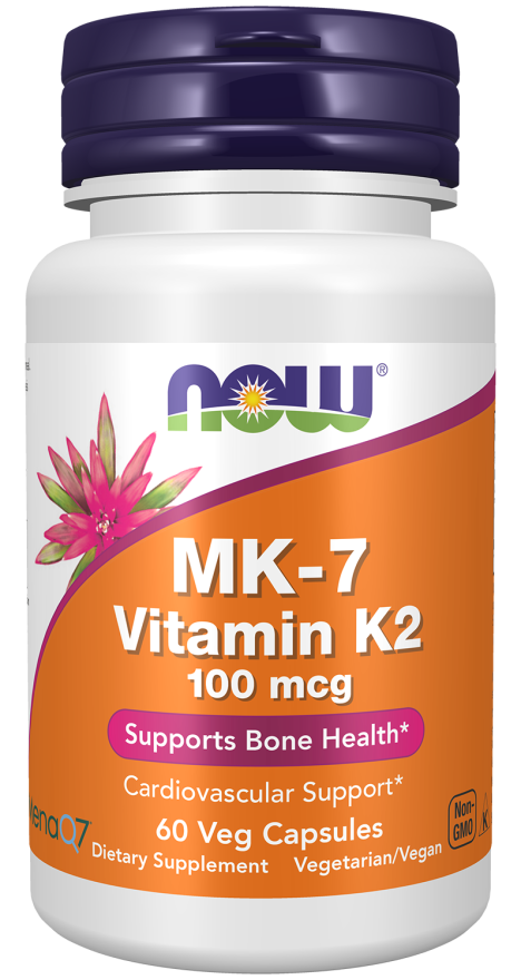 NOW MK 7 VITAMIN K2 100 MCG 60 VEG CAP