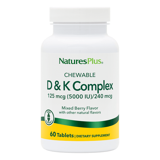 NaturesPlus Chewable D & K Complex