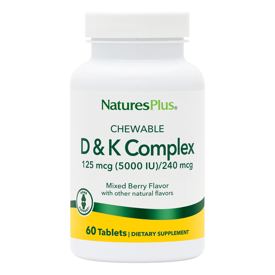 NaturesPlus Chewable D & K Complex