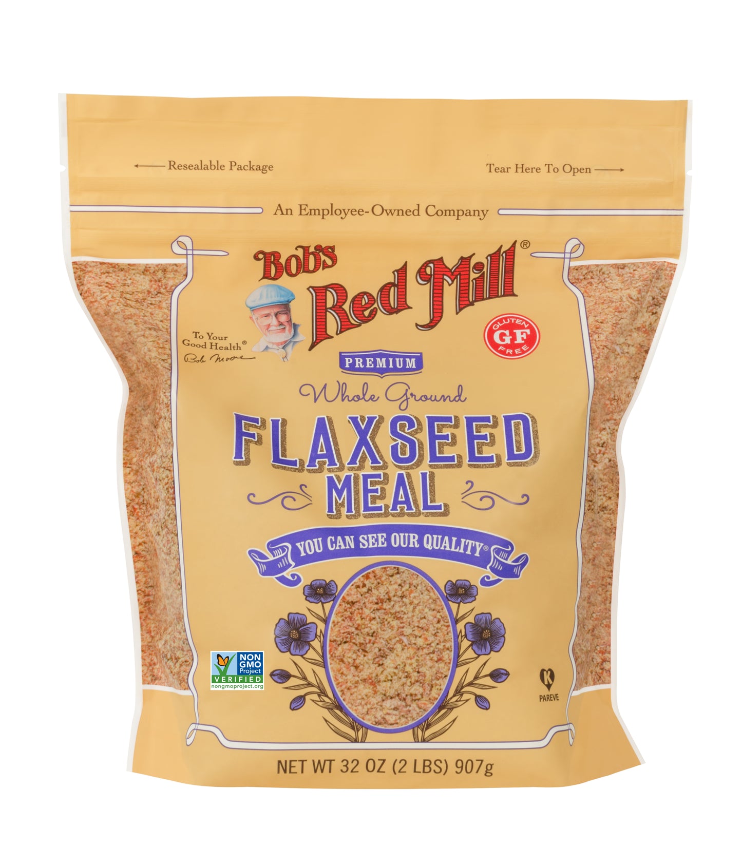 BOB'S RED MILL PREMIUM WHOLE GROUND FLAXSEED MEAL 32OZ