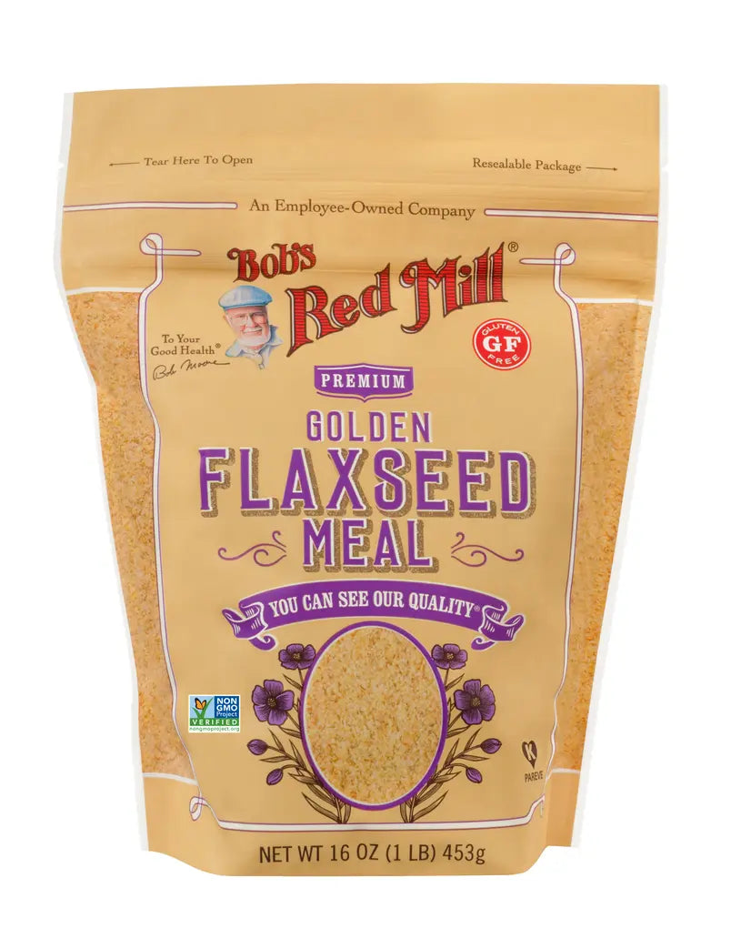 BOB'S FLAXSEED MEAL GOLDEN ORGANIC GLUTEN-FREE 16OZ