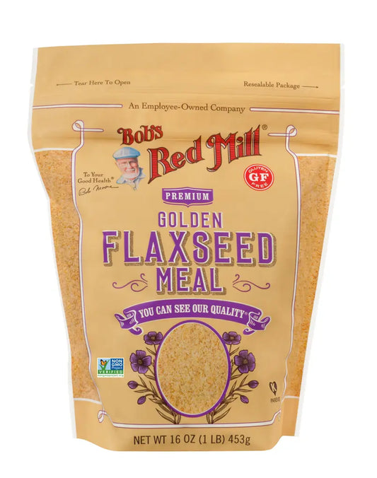 BOB'S FLAXSEED MEAL GOLDEN ORGANIC GLUTEN-FREE 16OZ