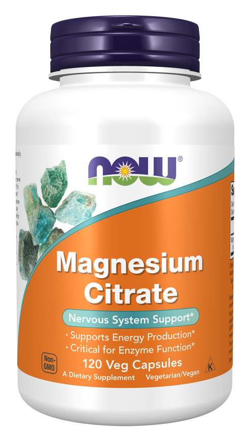 NOW MAGNESIUM CITRATE 120 VEG CAP