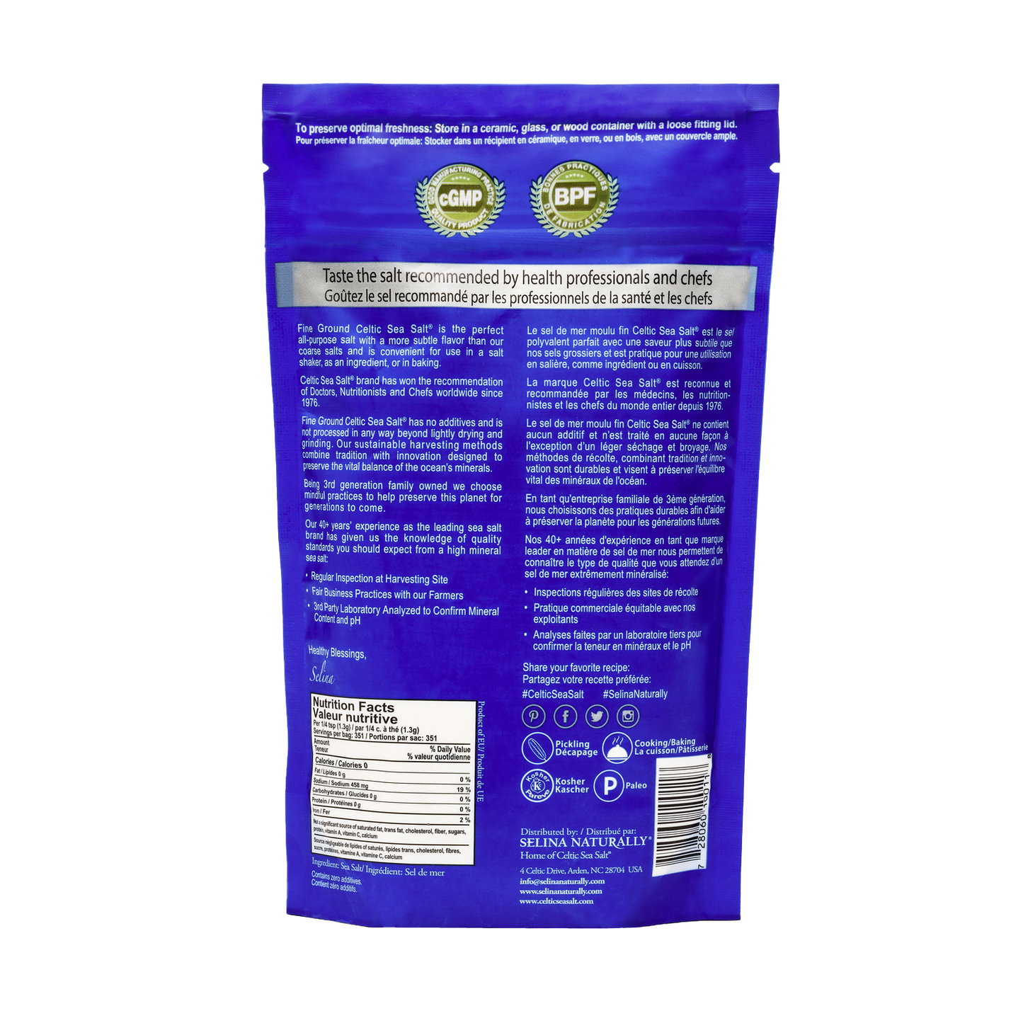 CELTIC SEA SALT FINE GROUND 1LB