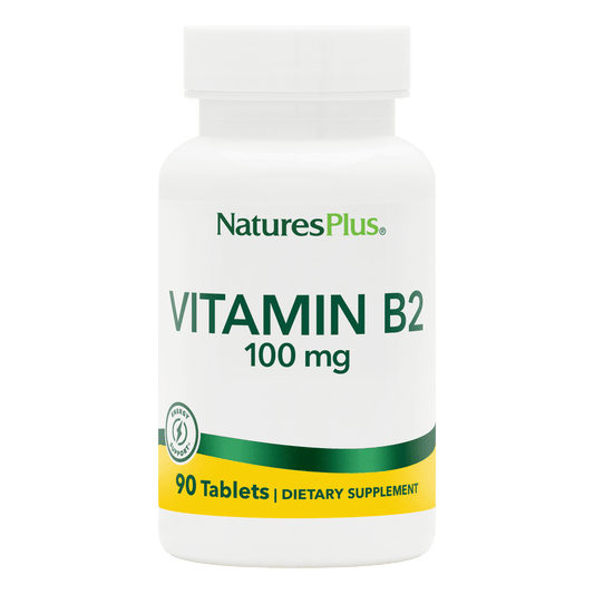 NaturesPlus Vitamin B2 100 mg Tablets