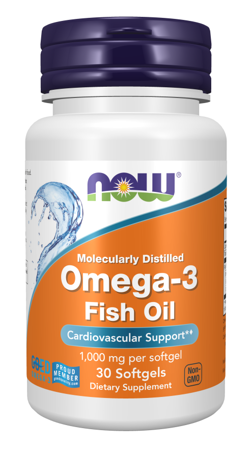 NOW OMEGA-3 FISH OIL, MOLECULARLY DISTILLED