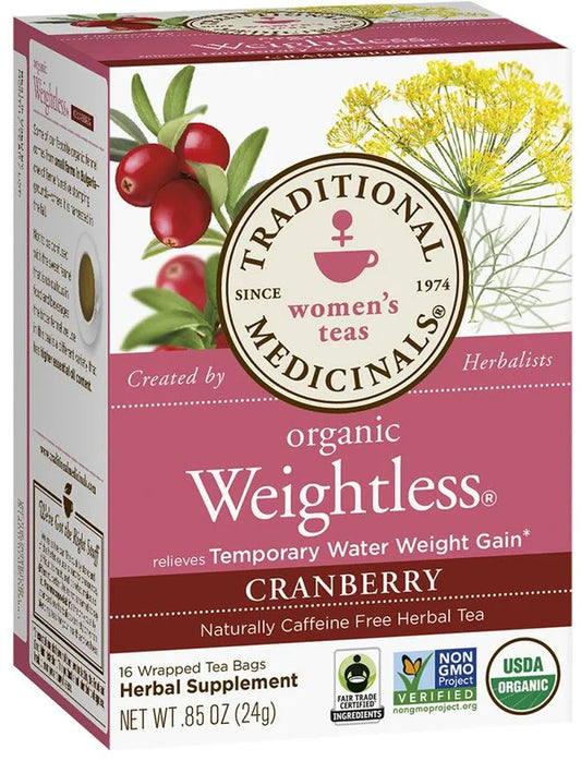 TRADITIONAL MEDICINALS TEA WEIGHTLESS CRANBERRY