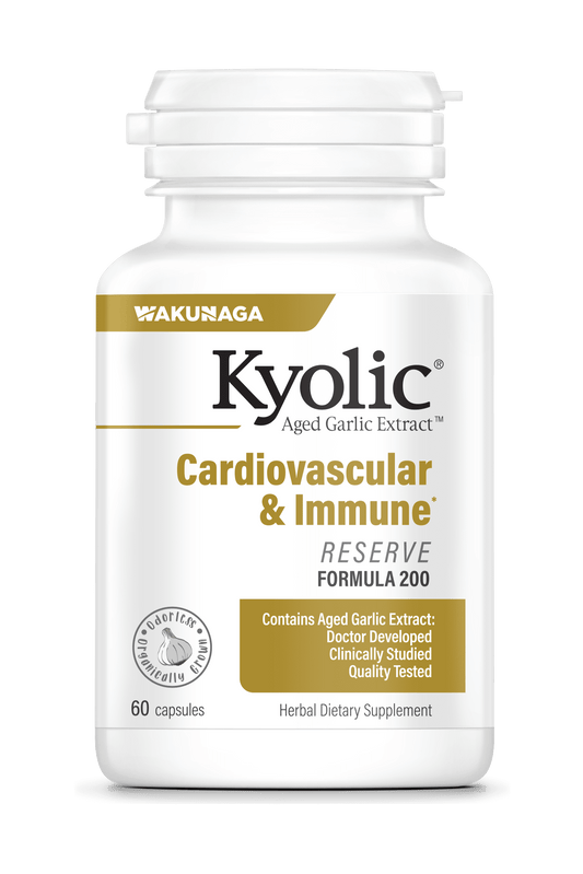 Kyolic Formula #200 Cardiovascular & Immune Reserve 60 Capsules