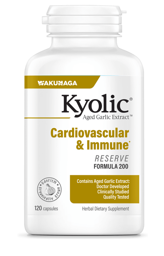 Kyolic Formula #200 Cardiovascular & Immune Reserve 120 Capsules