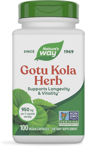 NATURE'S WAY GOTU KOLA 950 MG 100 VEG CAP
