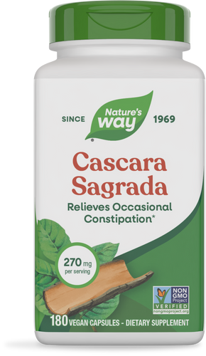 NATURE'S WAY CASCARA SAGRADA 270 MG 180 VEG CAP