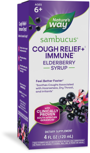 NATURE'S WAY COUGH RELIEF + IMMUNE ELDERBERRY 4 FL OZ