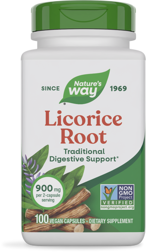 NATURE'S WAY LICORICE ROOT 900 MG 100 VEG CAP