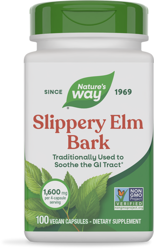 NATURES WAY SLIPPERY ELM BARK 1600 MG 100 VEG CAP