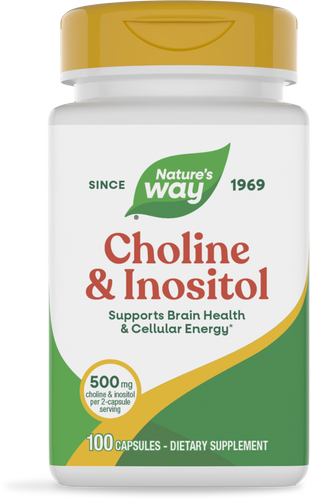 NATURE'S WAY CHOLINE-INOSITOL 250/250MG 100 CAP