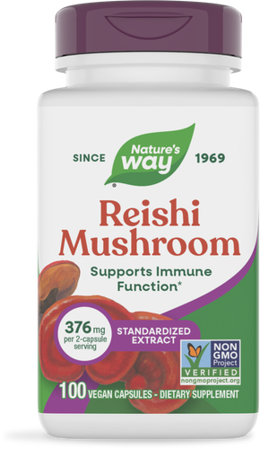 NATURES WAY REISHI MUSHROOM 100 VEG CAP