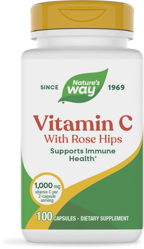 NATURE'S WAY VIT C W/ROSE HIPS 100CAPS