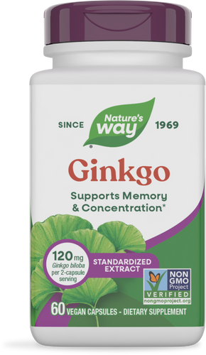 NATURE'S WAY GINKGO 60 CAPSULES