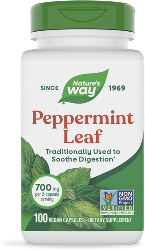 NATURE'S WAY PEPPERMINT LEAF 700 MG 100 VEG CAP