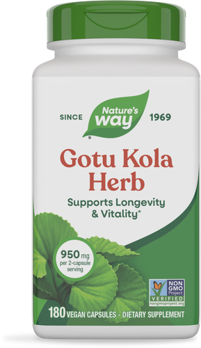 NATURE'S WAY GOTU KOLA 950 MG 180 VEG CAP