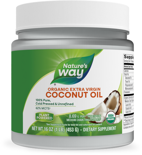 NATURE'S WAY COCONUT OIL XVIRGIN ORGANIC