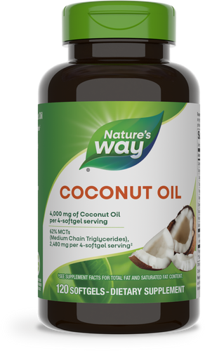 NATURE'S WAY COCONUT OIL 120 SOFTGELS