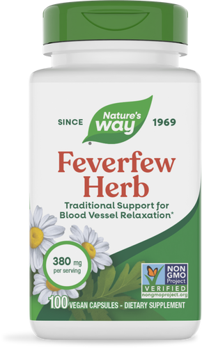 NATURE'S WAY FEVERFEW HERB 380 MG 100 VEG CAP