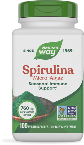 NATURE'S WAY SPIRULINA 100 VEG CAPSULES