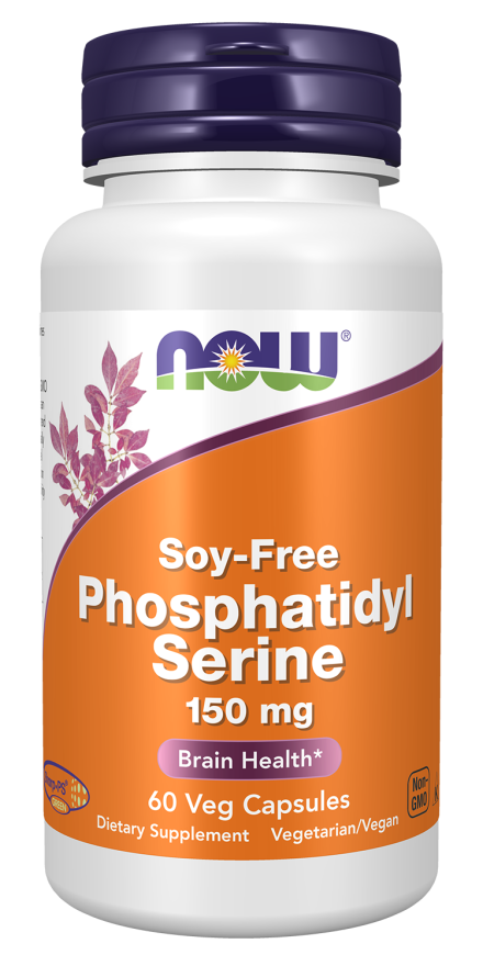 NOW PHOSPHATIDYL SERINE, SOY-FREE 150 MG