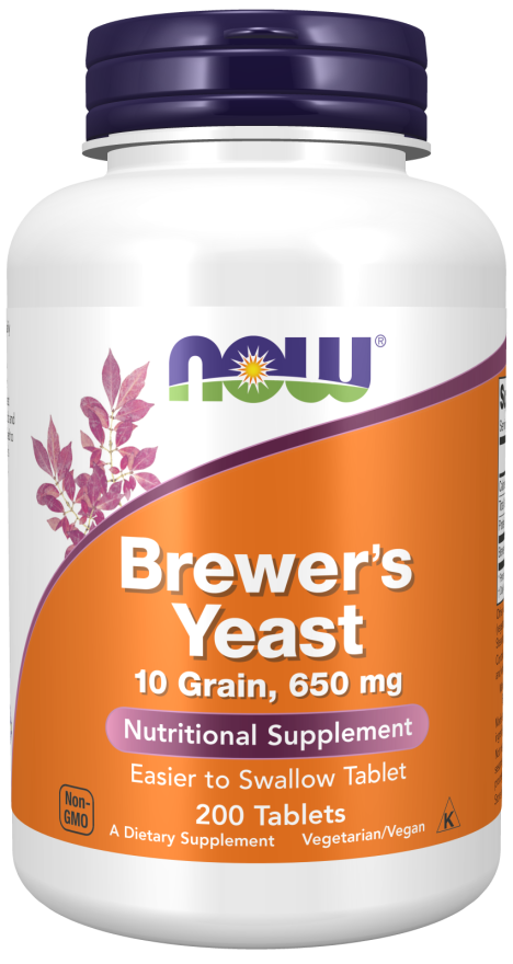 NOW BREWER YEAST 10 GRAIN TABLETS