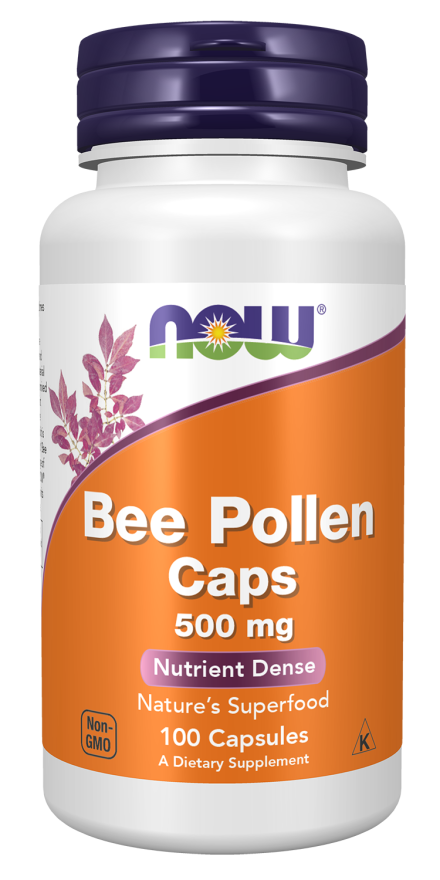 NOW BEE POLLEN 500 MG