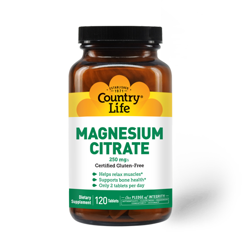 COUNTRY LIFE MAGNESIUM CITRATE 120 TABLETS