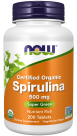 NOW Foods Spirulina, Organic 500 mg