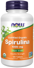 NOW Foods Spirulina, Double Strength, Organic 1000 mg