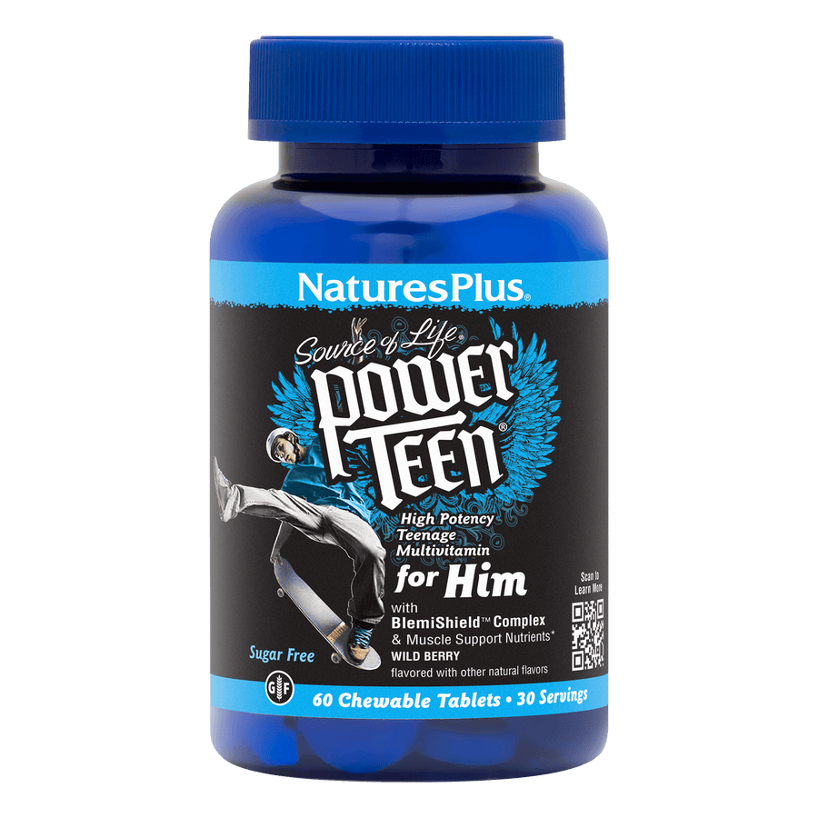 NaturesPlus Source of Life¨ POWER TEEN¨ For Him Chewables