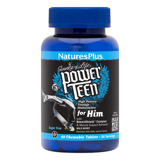 NaturesPlus Source of Life¨ POWER TEEN¨ For Him Chewables