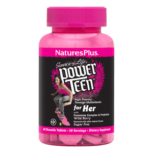 NaturesPlus Source of Life® POWER TEEN® For Her Chewables