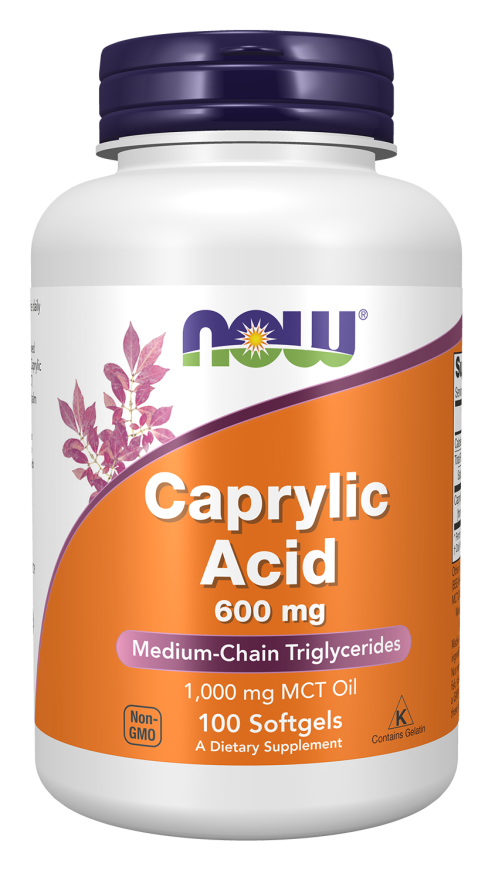 NOW CAPRYLIC ACID 600 MG