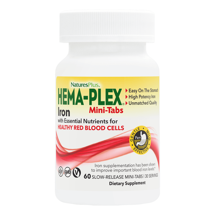 NaturesPlus HEMA-PLEX¨ Slow-Release Mini-Tabs