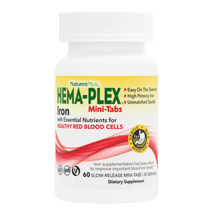NaturesPlus HEMA-PLEX® Slow-Release Mini-Tabs