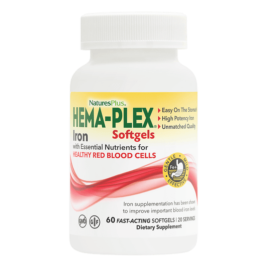 NaturesPlus HEMA-PLEX¨ Iron Softgels