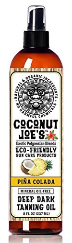 COCONUT JOES HAWAIIAN PINA COLADA DARK TAN OIL.